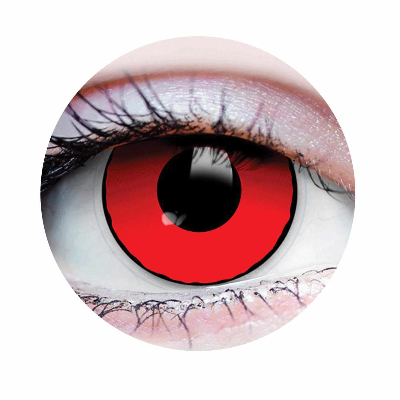 black sclera red iris contacts