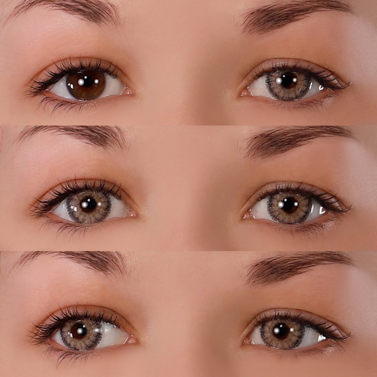 Crystal Hazel Natural Contacts 3eyes Mockup