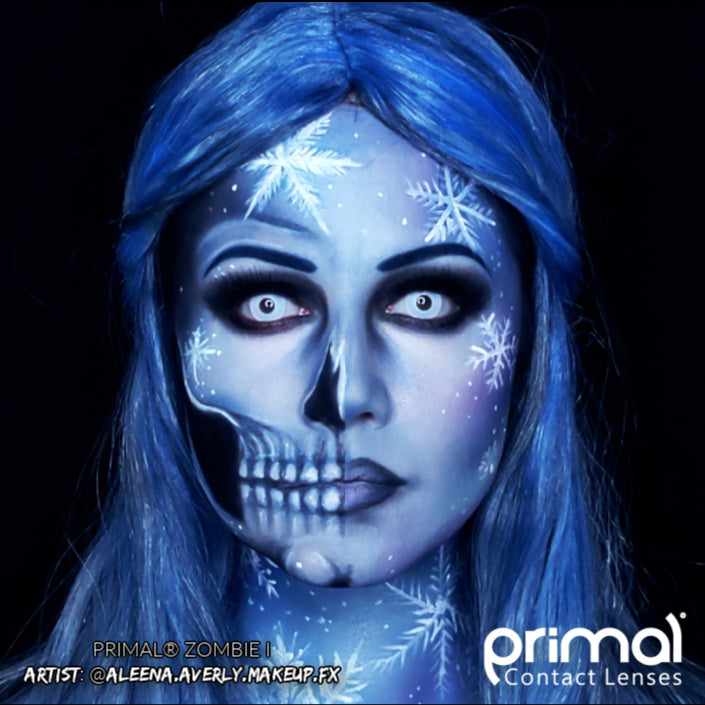 Zombie Contact Lenses Halloween Makeup Modelv2